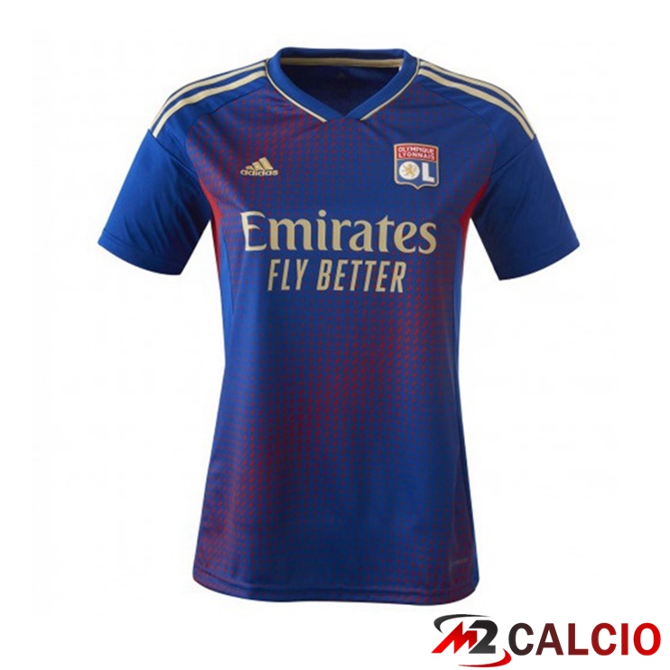 Maglie Calcio Personalizzate,Tute Calcio Squadre,Maglia Nazionale Italiana Calcio | Maglie Calcio Lyon OL Donna Fourth Blu 2022/2023