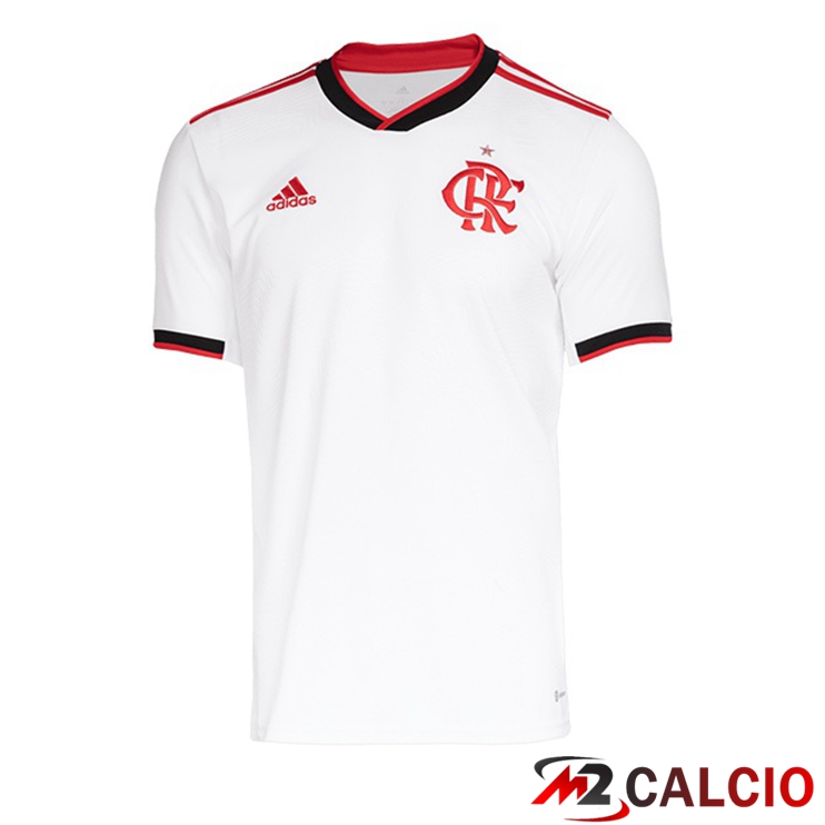 Maglie Calcio Personalizzate,Tute Calcio Squadre,Maglia Nazionale Italiana Calcio | Maglie Calcio Flamengo Seconda Bianco 2022/2023