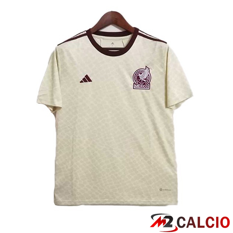 Maglie Calcio Personalizzate,Tute Calcio Squadre,Maglia Nazionale Italiana Calcio | Maglie Nazionali Messico Seconda Giallo Version Leak 2022/2023