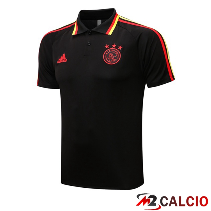 Maglie Calcio Personalizzate,Tute Calcio Squadre,Maglia Nazionale Italiana Calcio | Maglia Polo AFC Ajax Nero 2022/2023