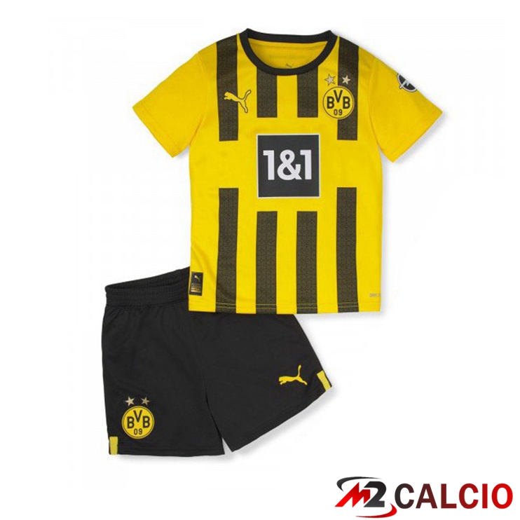 Maglie Calcio Personalizzate,Tute Calcio Squadre,Maglia Nazionale Italiana Calcio | Maglie Calcio Dortmund BVB Bambino Prima Giallo 2022/2023