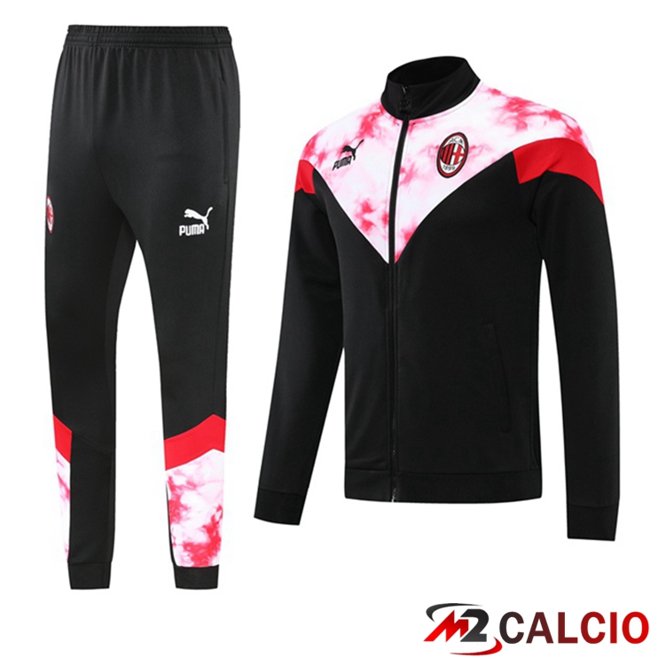 Maglie Calcio Personalizzate,Tute Calcio Squadre,Maglia Nazionale Italiana Calcio | Insieme Giacca A Vento AC Milan Nero Rosso 2022/2023