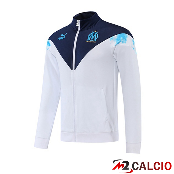 Maglie Calcio Personalizzate,Tute Calcio Squadre,Maglia Nazionale Italiana Calcio | Giacca Calcio Marsiglia OM Bianco 2022/2023