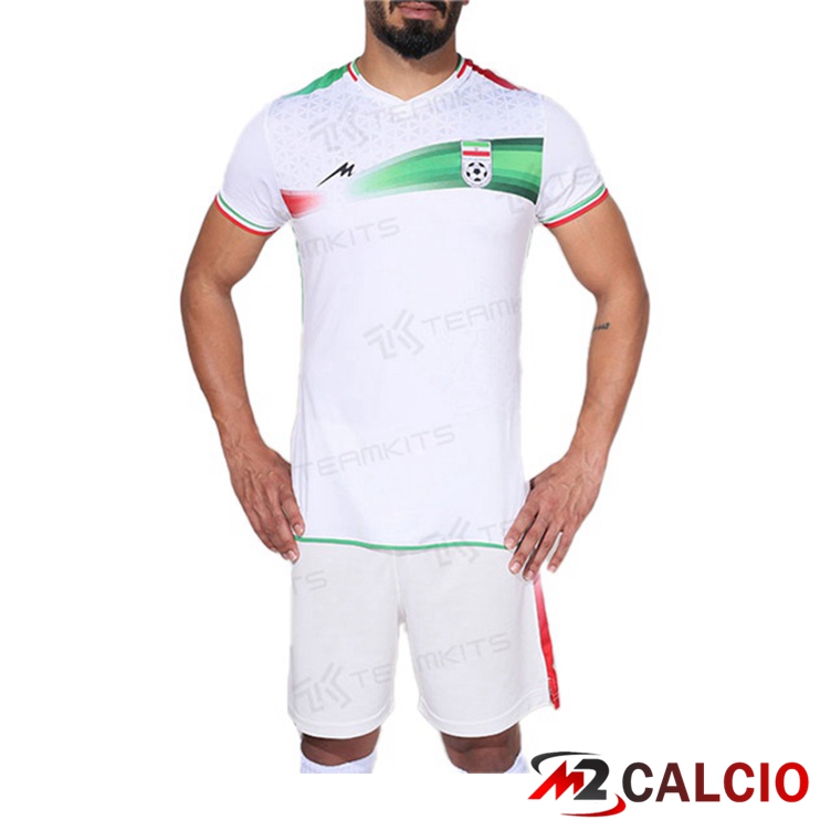 Maglie Calcio Personalizzate,Tute Calcio Squadre,Maglia Nazionale Italiana Calcio | Maglie Nazionali Iran Prima Bianco 2022/2023