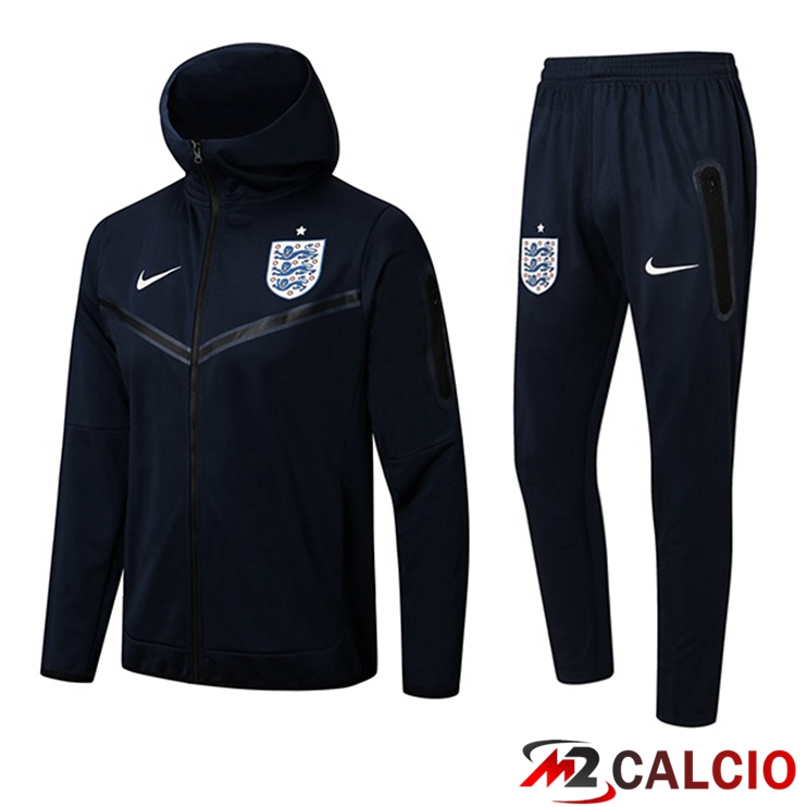 Maglie Calcio Personalizzate,Tute Calcio Squadre,Maglia Nazionale Italiana Calcio | Insieme Giacca Con Cappuccio Tuta Inghilterra Blu Royal 2022/2023