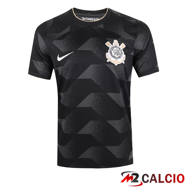 Maglie Calcio Personalizzate,Tute Calcio Squadre,Maglia Nazionale Italiana Calcio | Maglie Calcio Corinthians Seconda Nero 2022/2023