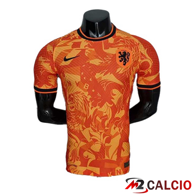 Maglie Calcio Personalizzate,Tute Calcio Squadre,Maglia Nazionale Italiana Calcio | Maglia Nazionale Paesi Bassi Prima Arancia Version Leak Coppa Del Mondo 2022
