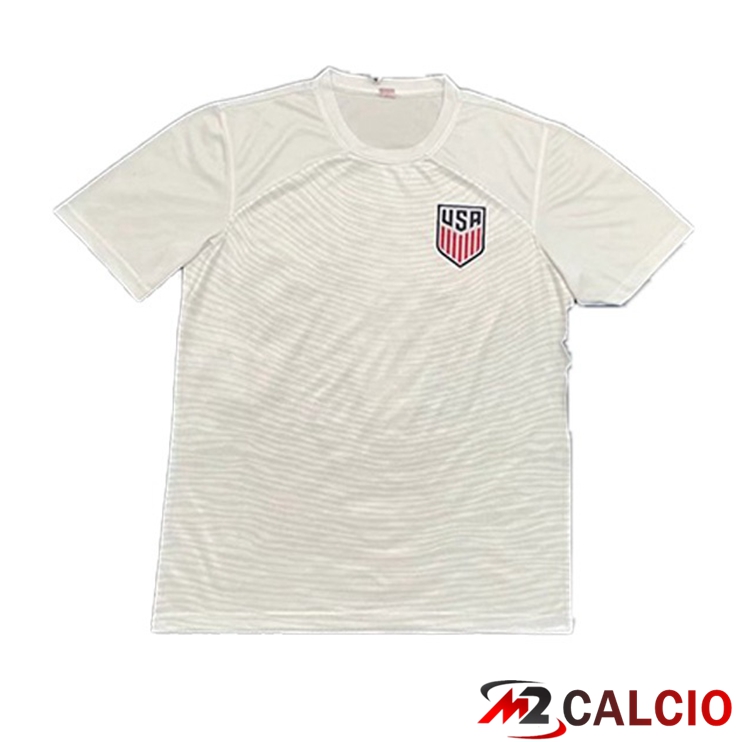 Maglie Calcio Personalizzate,Tute Calcio Squadre,Maglia Nazionale Italiana Calcio | Maglia Nazionale USA Prima Bianco Version Leak Coppa Del Mondo 2022