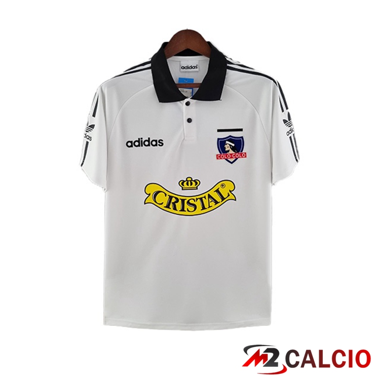 Maglie Calcio Personalizzate,Tute Calcio Squadre,Maglia Nazionale Italiana Calcio | Maglie Calcio Colo-Colo Retro Prima Bianco 1992-1993