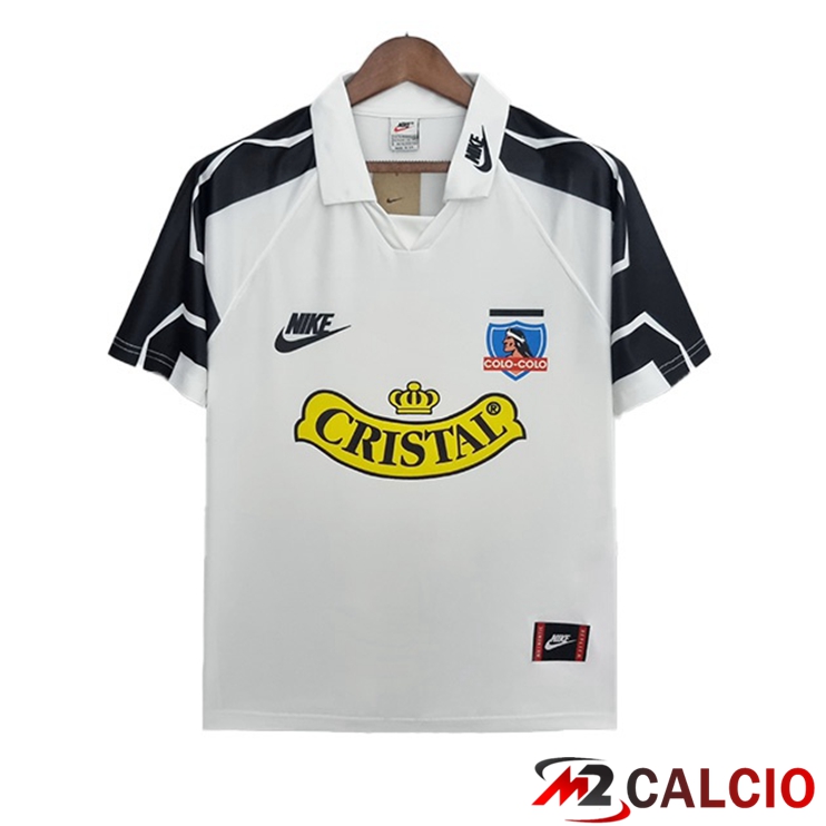 Maglie Calcio Personalizzate,Tute Calcio Squadre,Maglia Nazionale Italiana Calcio | Maglie Calcio Colo-Colo Retro Prima Bianco 1995