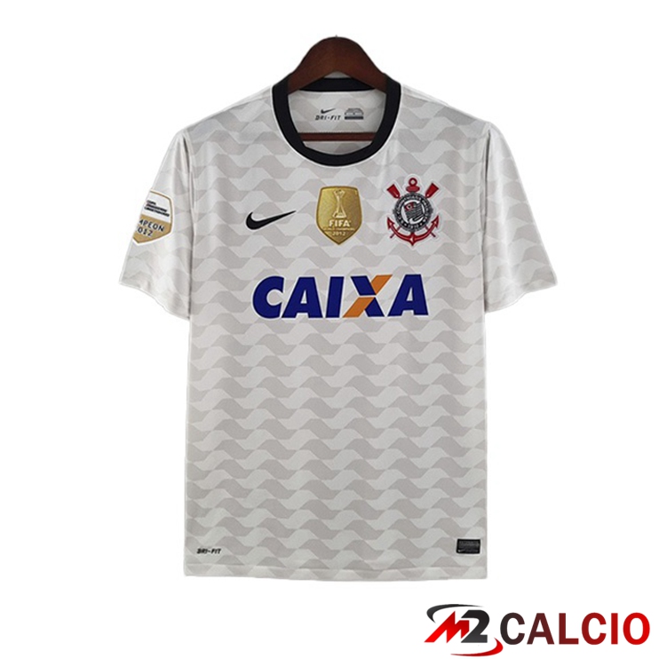 Maglie Calcio Personalizzate,Tute Calcio Squadre,Maglia Nazionale Italiana Calcio | Maglie Calcio Corinthians Retro Prima Bianco 2012