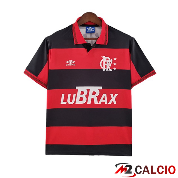 Maglie Calcio Personalizzate,Tute Calcio Squadre,Maglia Nazionale Italiana Calcio | Maglie Calcio Flamengo Retro Prima Rosso Nero 1992-1993