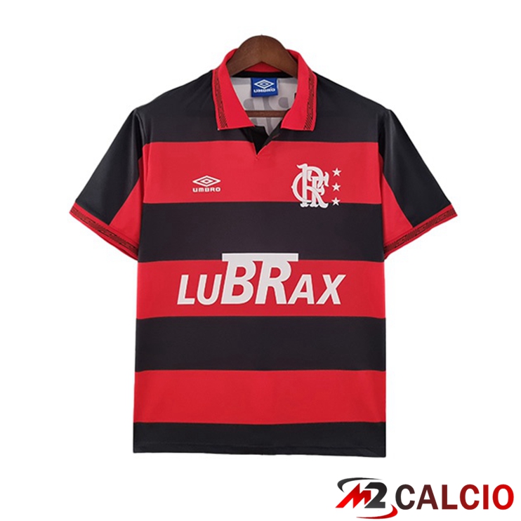 Maglie Calcio Personalizzate,Tute Calcio Squadre,Maglia Nazionale Italiana Calcio | Maglie Calcio Flamengo Retro Prima Rosso Nero 1992-1993