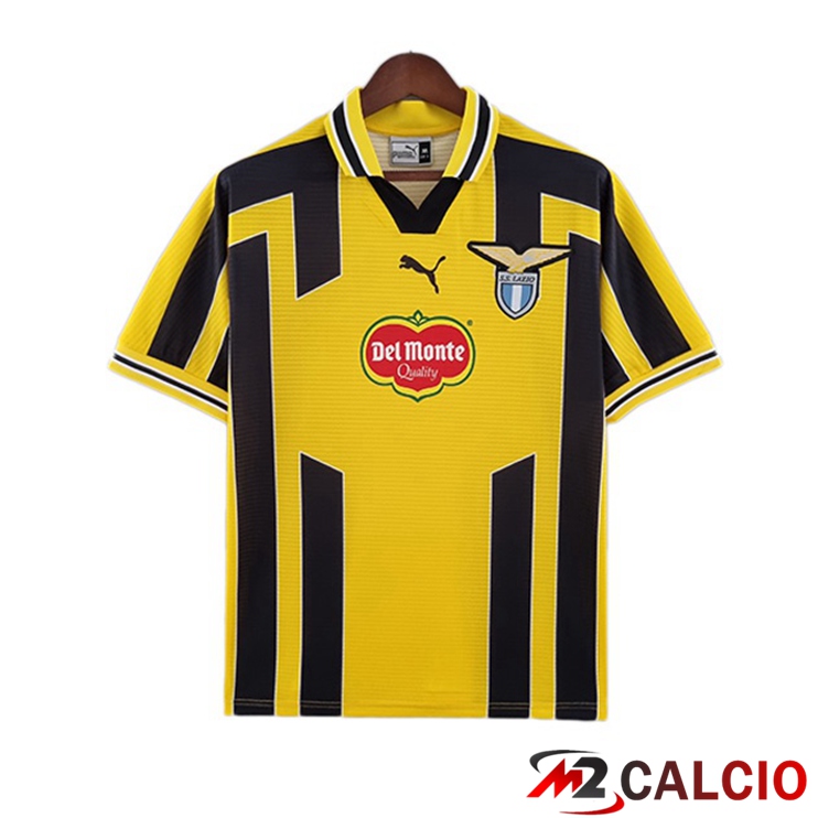 Maglie Calcio Personalizzate,Tute Calcio Squadre,Maglia Nazionale Italiana Calcio | Maglie Calcio SS Lazio Retro Terza Giallo 1998-2000
