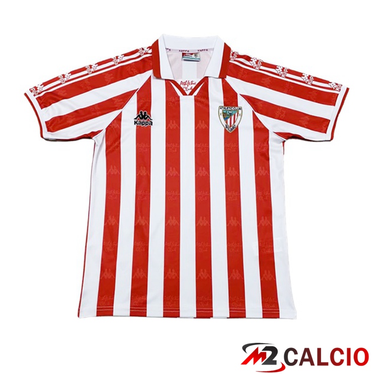 Maglie Calcio Personalizzate,Tute Calcio Squadre,Maglia Nazionale Italiana Calcio | Maglie Calcio Athletic Bilbao Retro Prima Rosso 1995-1997