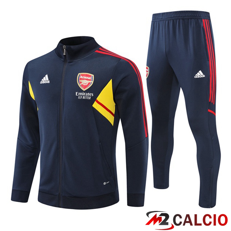 Maglie Calcio Personalizzate,Tute Calcio Squadre,Maglia Nazionale Italiana Calcio | Insieme Tuta Calcio - Giacca Arsenal Blu Reale 2022/2023