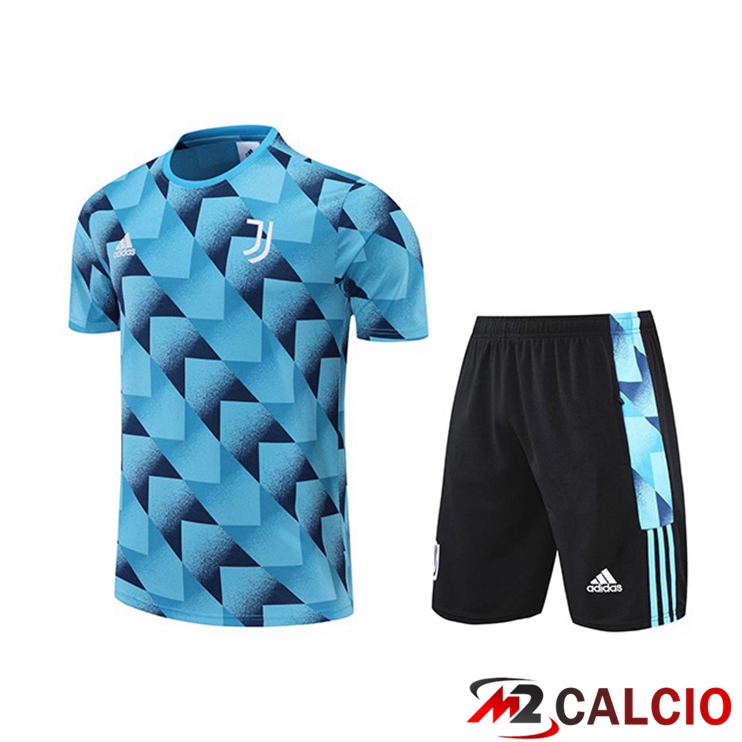 Maglie Calcio Personalizzate,Tute Calcio Squadre,Maglia Nazionale Italiana Calcio | T Shirt Allenamento Juventus + Pantaloncini Blu 2022/2023