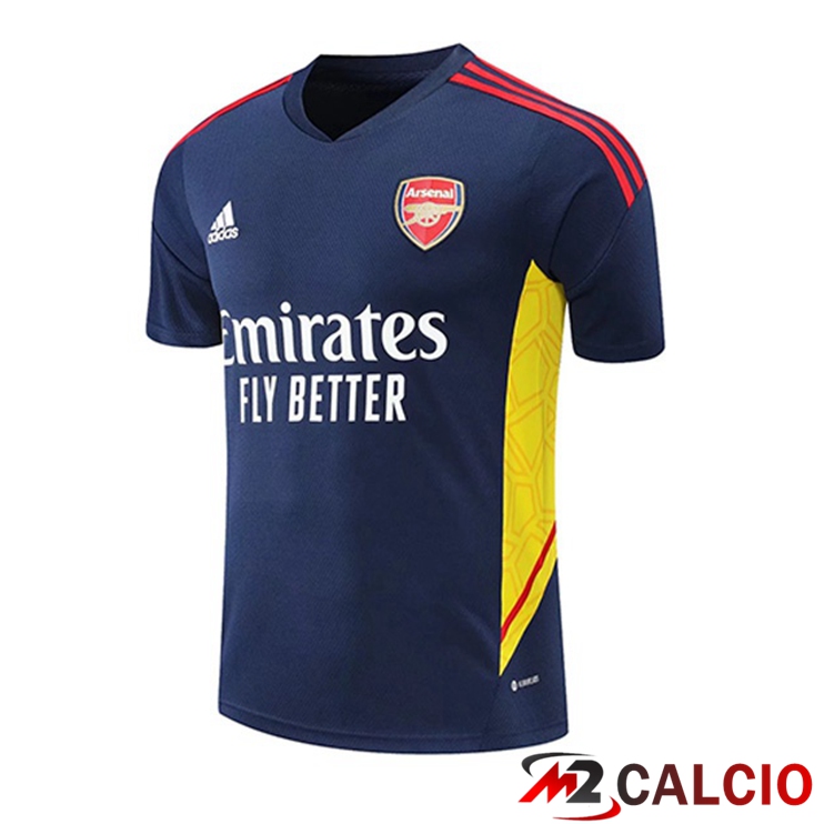 Maglie Calcio Personalizzate,Tute Calcio Squadre,Maglia Nazionale Italiana Calcio | T Shirt Allenamento Arsenal Blu Reale 2022/2023
