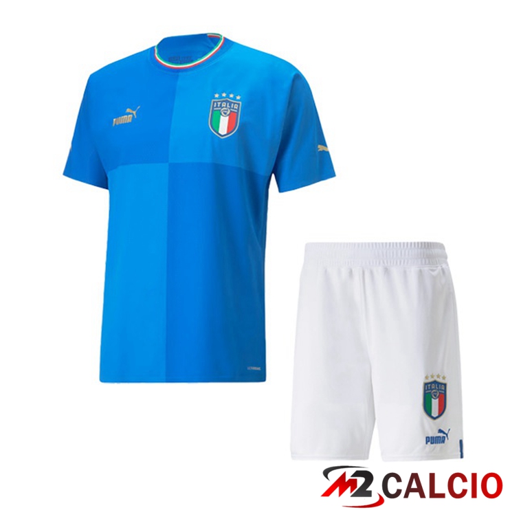 Maglie Calcio Personalizzate,Tute Calcio Squadre,Maglia Nazionale Italiana Calcio | Maglie Calcio Italia Bambino Prima Blu 2022/2023