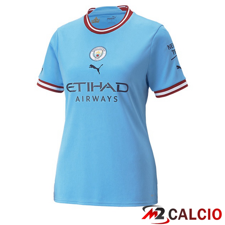 Maglie Calcio Personalizzate,Tute Calcio Squadre,Maglia Nazionale Italiana Calcio | Maglie Calcio Manchester City Prima Donna Blu 2022/2023