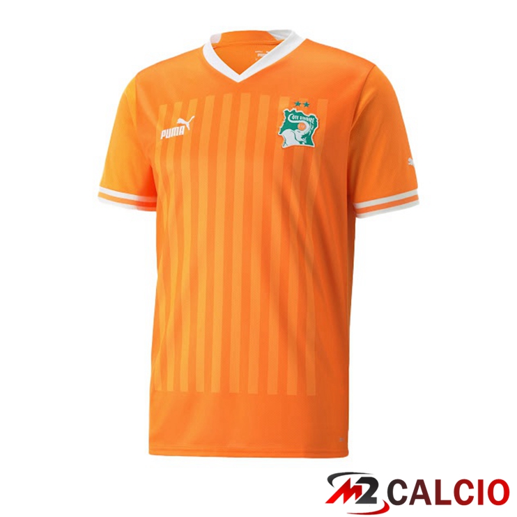 Maglie Calcio Personalizzate,Tute Calcio Squadre,Maglia Nazionale Italiana Calcio | Maglie Nazionali Calcio Costa d'Avorio Prima Giallo 2022/2023
