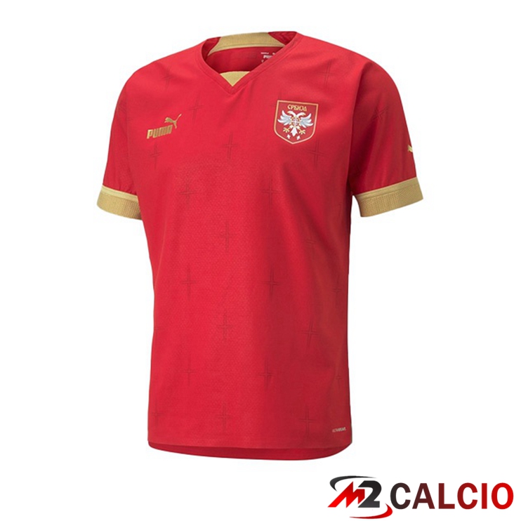 Maglie Calcio Personalizzate,Tute Calcio Squadre,Maglia Nazionale Italiana Calcio | Maglie Nazionali Calcio Serbia Prima Rosso 2022/2023
