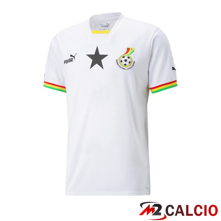 Maglie Calcio Personalizzate,Tute Calcio Squadre,Maglia Nazionale Italiana Calcio | Maglie Calcio Ghana Prima Bianco Coppa Del Mondo 2022