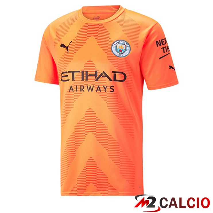 Maglie Calcio Personalizzate,Tute Calcio Squadre,Maglia Nazionale Italiana Calcio | Maglie Calcio Manchester City Portiere Arancia 2022/2023