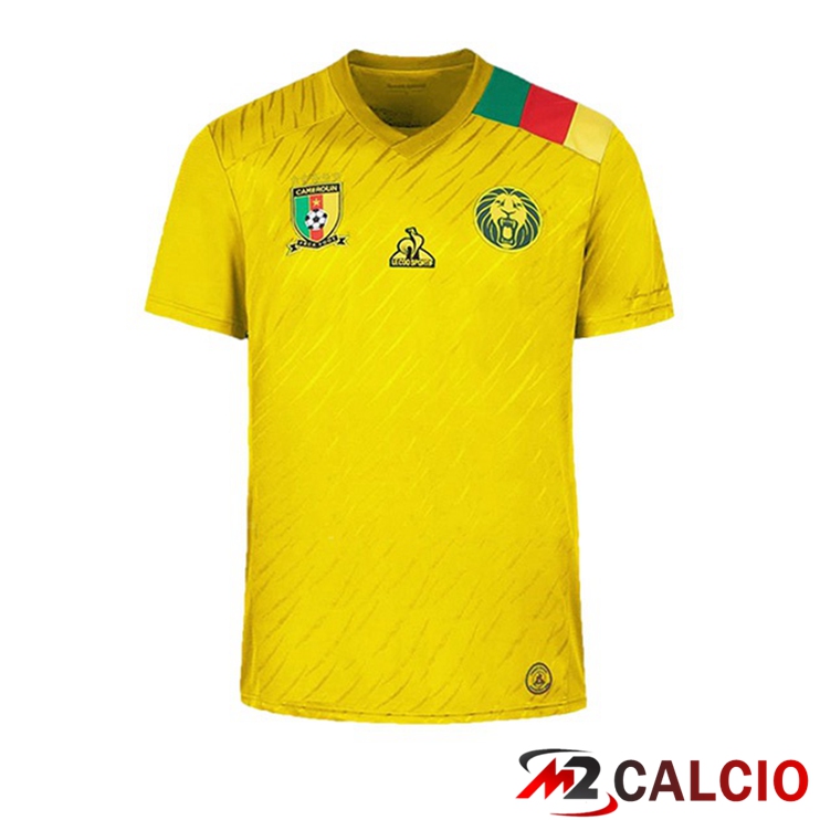 Maglie Calcio Personalizzate,Tute Calcio Squadre,Maglia Nazionale Italiana Calcio | Maglie Calcio Camerun Seconda Giallo Coppa Del Mondo 2022