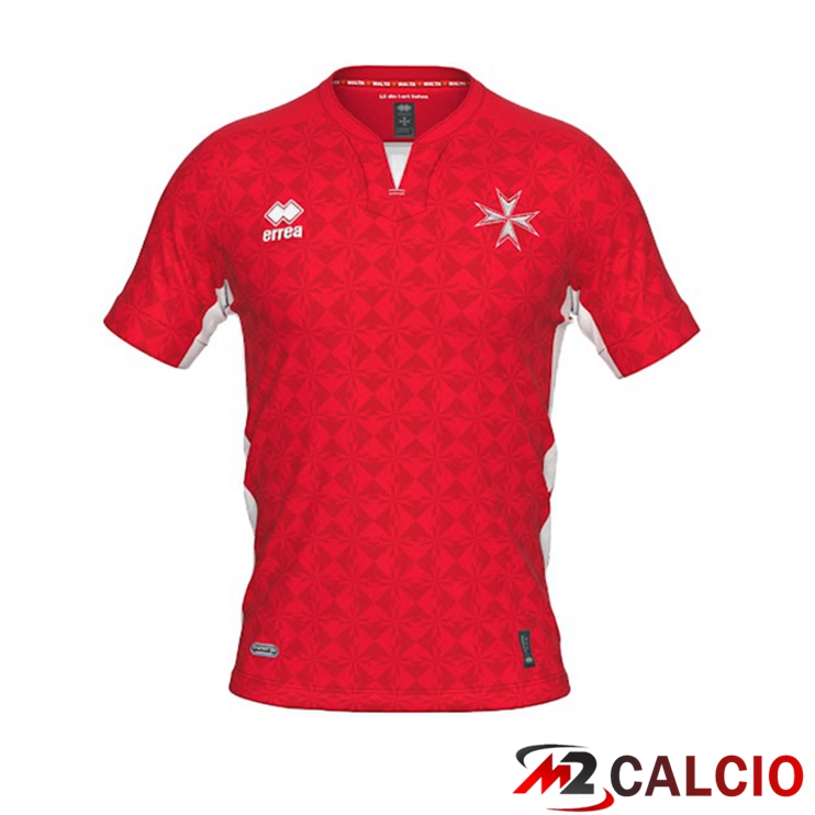 Maglie Calcio Personalizzate,Tute Calcio Squadre,Maglia Nazionale Italiana Calcio | Maglie Nazionali Calcio Malta Prima Rosso 2022/2023
