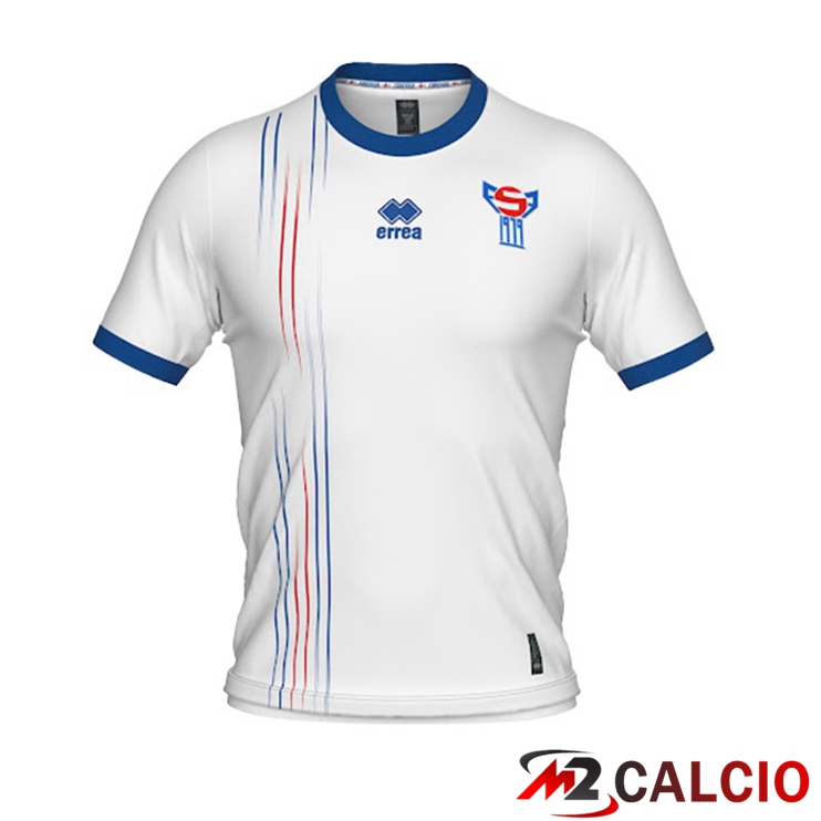 Maglie Calcio Personalizzate,Tute Calcio Squadre,Maglia Nazionale Italiana Calcio | Maglie Nazionali Calcio Isole Faroe Prima Bianco 2022/2023