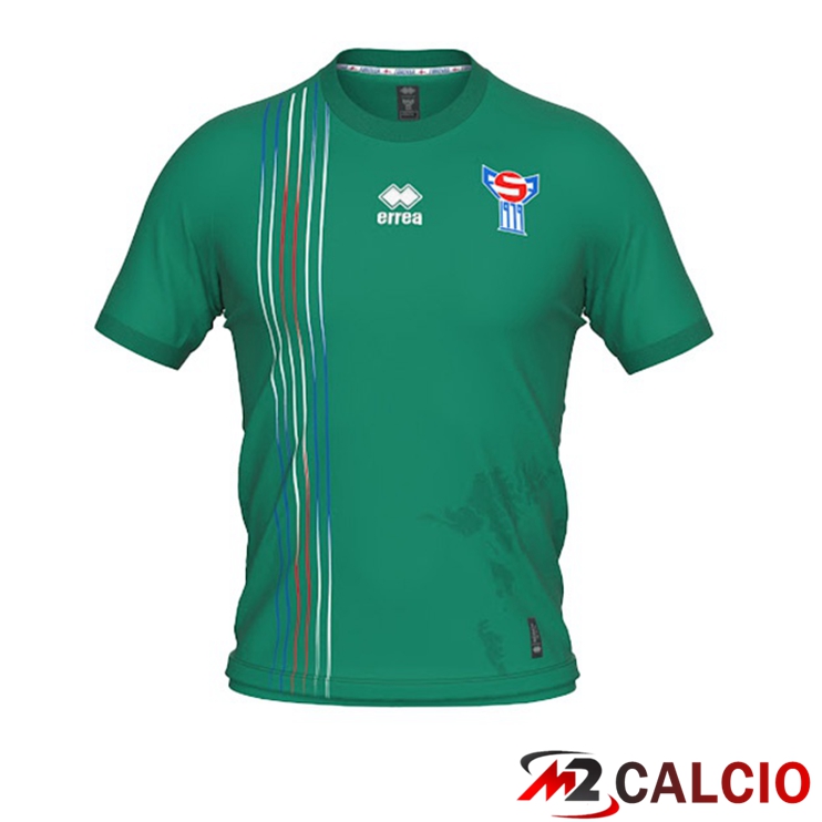 Maglie Calcio Personalizzate,Tute Calcio Squadre,Maglia Nazionale Italiana Calcio | Maglie Nazionali Calcio Isole Faroe Terza Verde 2022/2023