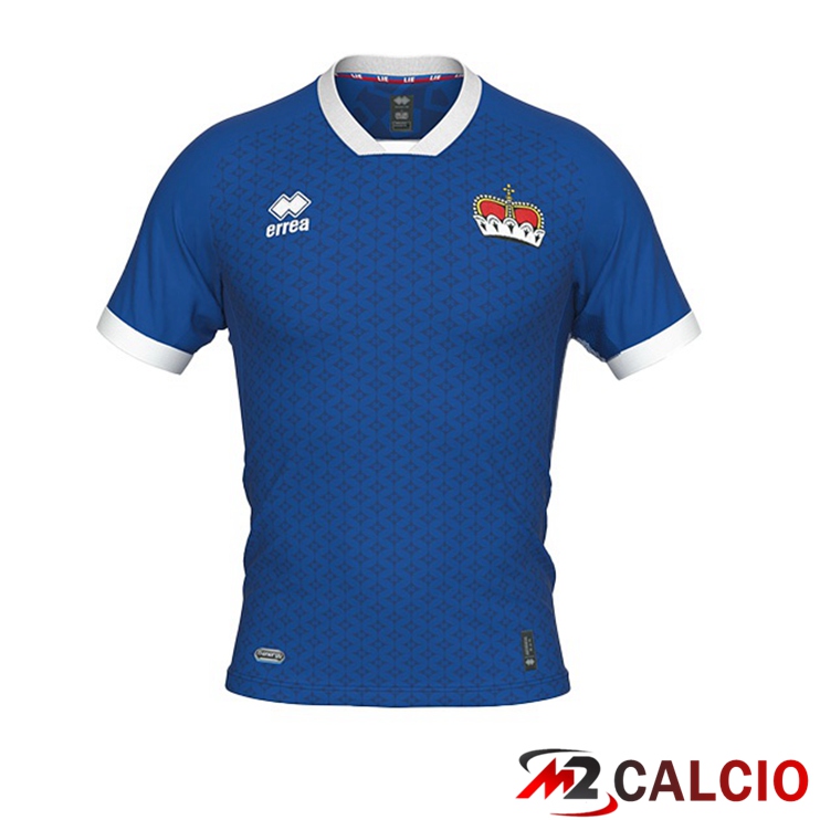 Maglie Calcio Personalizzate,Tute Calcio Squadre,Maglia Nazionale Italiana Calcio | Maglie Nazionali Calcio Liechtenstein Prima Blu 2022/2023