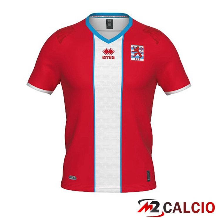 Maglie Calcio Personalizzate,Tute Calcio Squadre,Maglia Nazionale Italiana Calcio | Maglie Nazionali Calcio Lussemburgo Prima Rosso Bianco 2022/2023
