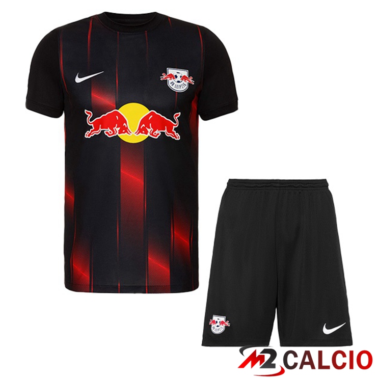Maglie Calcio Personalizzate,Tute Calcio Squadre,Maglia Nazionale Italiana Calcio | Maglie Calcio RB Leipzig Bambino Terza Nero 2022/2023