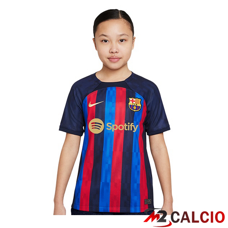 Maglie Calcio Personalizzate,Tute Calcio Squadre,Maglia Nazionale Italiana Calcio | Maglie Calcio FC Barcellona Bambino Prima Rosso Blu 2022/2023