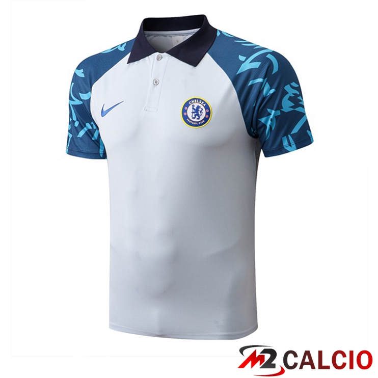 Maglie Calcio Personalizzate,Tute Calcio Squadre,Maglia Nazionale Italiana Calcio | Maglia Polo FC Chelsea Grigio 2022/2023