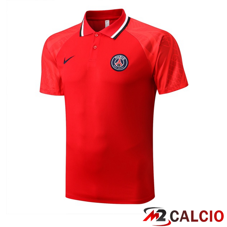Maglie Calcio Personalizzate,Tute Calcio Squadre,Maglia Nazionale Italiana Calcio | Maglia Polo Paris PSG Rosso 2022/2023