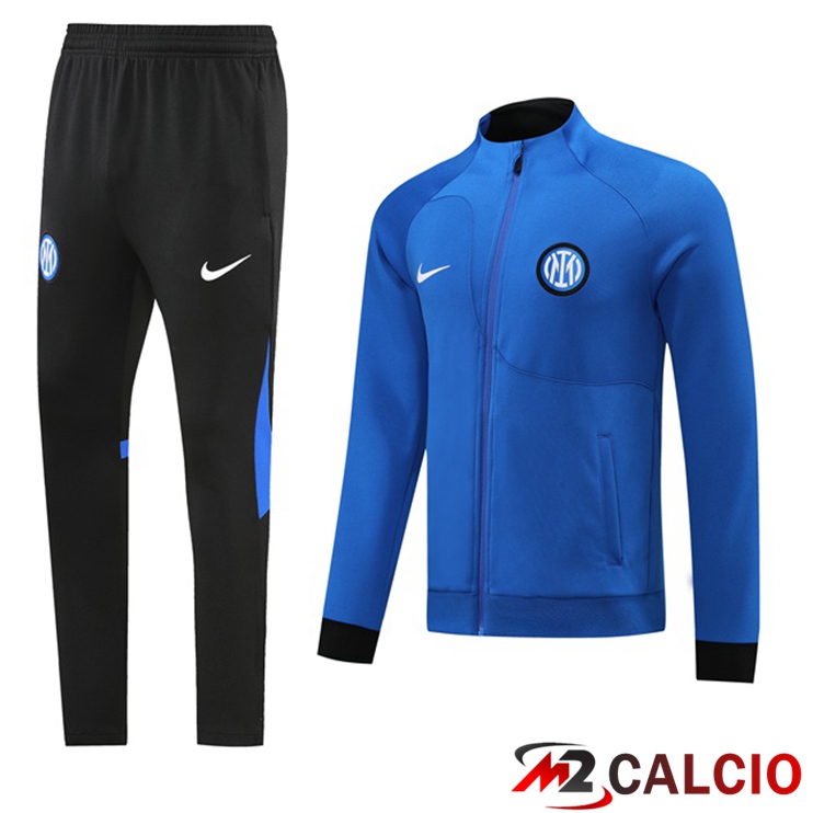 Maglie Calcio Personalizzate,Tute Calcio Squadre,Maglia Nazionale Italiana Calcio | Insieme Tuta Calcio - Giacca Inter Milan Blu 2022/2023