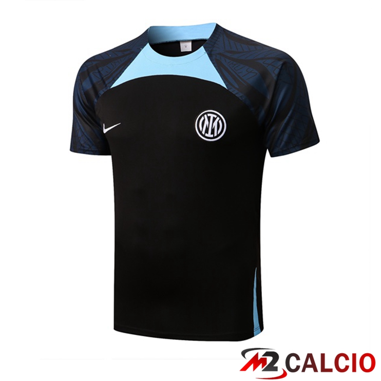 Maglie Calcio Personalizzate,Tute Calcio Squadre,Maglia Nazionale Italiana Calcio | T Shirt Allenamento Inter Milan Nero 2022/2023