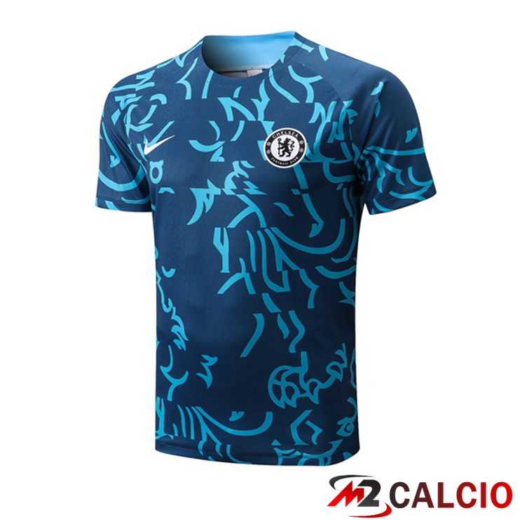 Maglie Calcio Personalizzate,Tute Calcio Squadre,Maglia Nazionale Italiana Calcio | T Shirt Allenamento FC Chelsea Blu 2022/2023