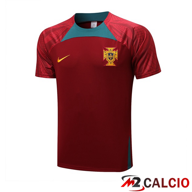 Maglie Calcio Personalizzate,Tute Calcio Squadre,Maglia Nazionale Italiana Calcio | T Shirt Allenamento Portogallo Nero 2022/2023