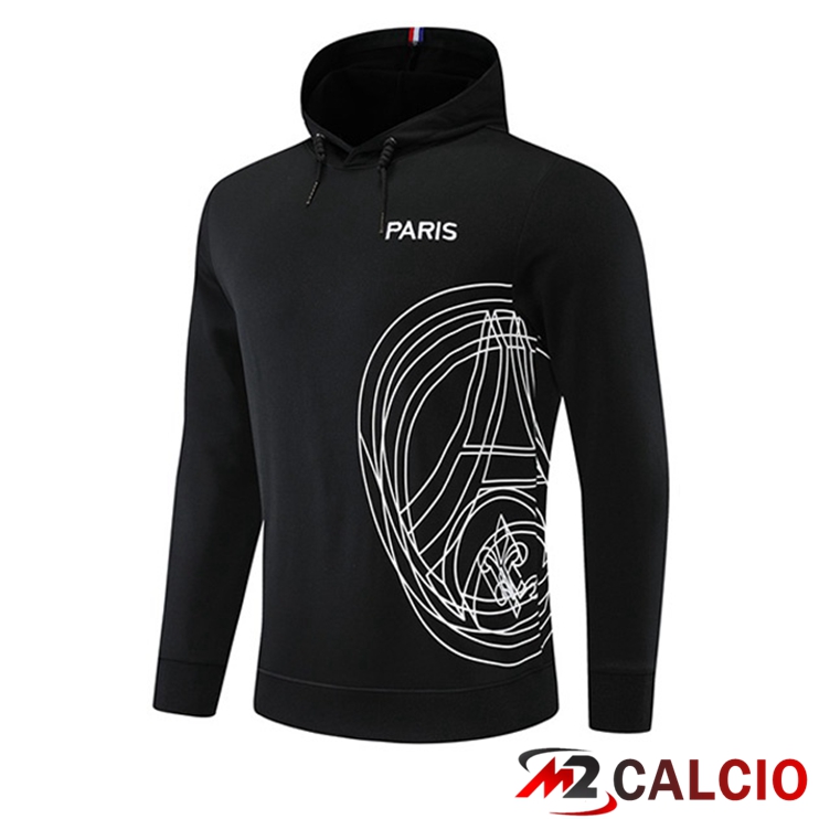 Maglie Calcio Personalizzate,Tute Calcio Squadre,Maglia Nazionale Italiana Calcio | Giacca Con Cappuccio JORDAN Paris PSG Nero 2022/2023
