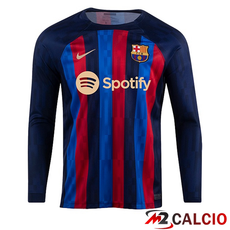 Maglie Calcio Personalizzate,Tute Calcio Squadre,Maglia Nazionale Italiana Calcio | Maglie Calcio FC Barcellona Prima Manica Lunga Rosso Blu 2022/2023