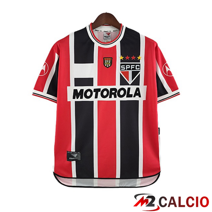 Maglie Calcio Personalizzate,Tute Calcio Squadre,Maglia Nazionale Italiana Calcio | Maglie Calcio Sao Paulo FC Retro Seconda Rosso 2000