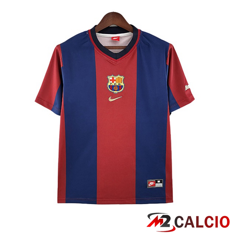 Maglie Calcio Personalizzate,Tute Calcio Squadre,Maglia Nazionale Italiana Calcio | Maglie Calcio FC Barcellona Retro Prima Blu Rosso 1998-1999