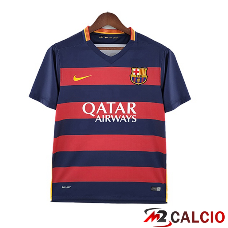 Maglie Calcio Personalizzate,Tute Calcio Squadre,Maglia Nazionale Italiana Calcio | Maglie Calcio FC Barcellona Retro Prima Blu Rosso 2015-2016