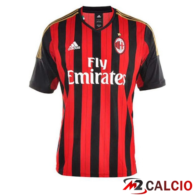 Maglie Calcio Personalizzate,Tute Calcio Squadre,Maglia Nazionale Italiana Calcio | Maglie Calcio AC Milan Retro Prima Rosso 2013-2014