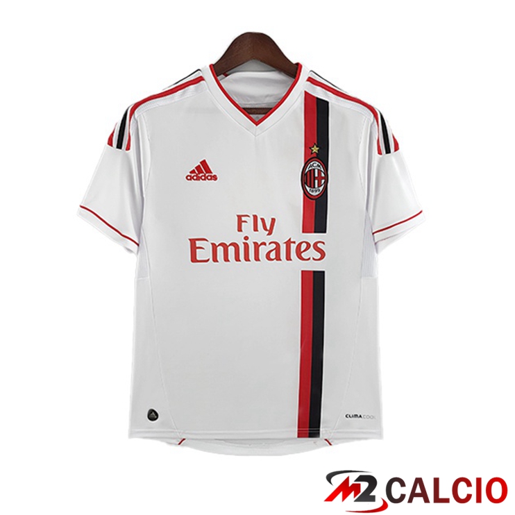 Maglie Calcio Personalizzate,Tute Calcio Squadre,Maglia Nazionale Italiana Calcio | Maglie Calcio AC Milan Retro Seconda Bianco 2011-2012