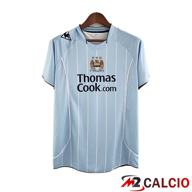 Maglie Calcio Personalizzate,Tute Calcio Squadre,Maglia Nazionale Italiana Calcio | Maglie Calcio Manchester City Retro Prima Blu 2008-2009